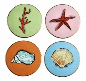Ginori Il Viaggio Di Nettuno Coasters Assorted Set 4